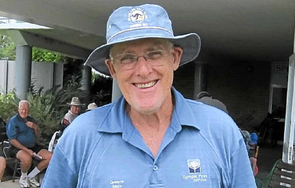 IN FAVOUR: Gympie Vets president Bryan Stallard says the compulsory tee-up rule makes it much easier for a lot of players. IN FAVOUR: Gympie Vets president Bryan Stallard says the compulsory tee-up rule makes it much easier for a lot of players.